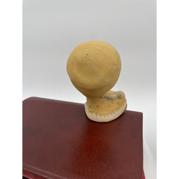 UCTCI Ceramic Girl Figurine In Yellow Dress & Hat With Sweet Smile - Picture 4 of 5